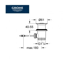 VACIADOR AUTOMATICO LAVABO GROHE